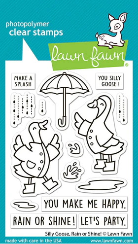 Silly Goose, Rain or Shine Stamps by Lawn Fawn