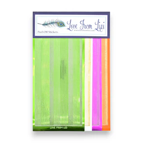 Summer Punch - Pin Stripe Peel-Off 4 Pack
