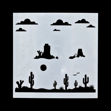 Wild West - Sunshine Rodeo - Stencil
