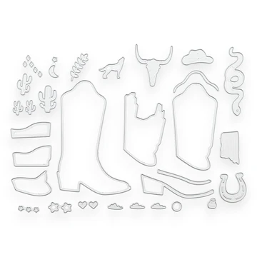 Cowboy Boot - Steel Cutting Die Set