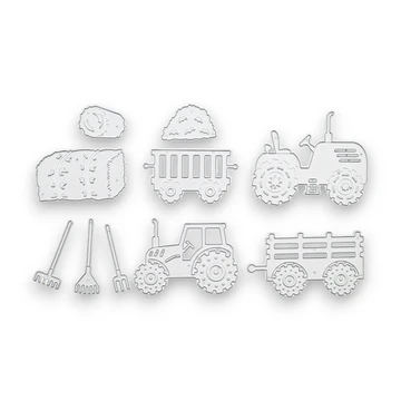 Tractors & Hay - Steel Cutting Die Set