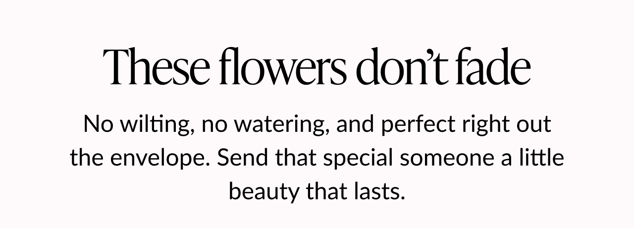 Text graphic highlighting the longevity and gift appeal of suncatcher bouquets.