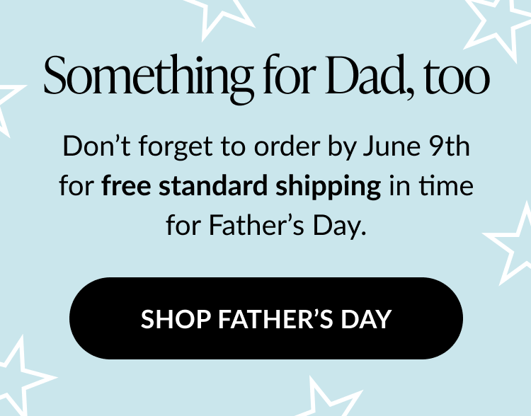 Reminder to order by June 9 for free shipping on Father's Day cards.