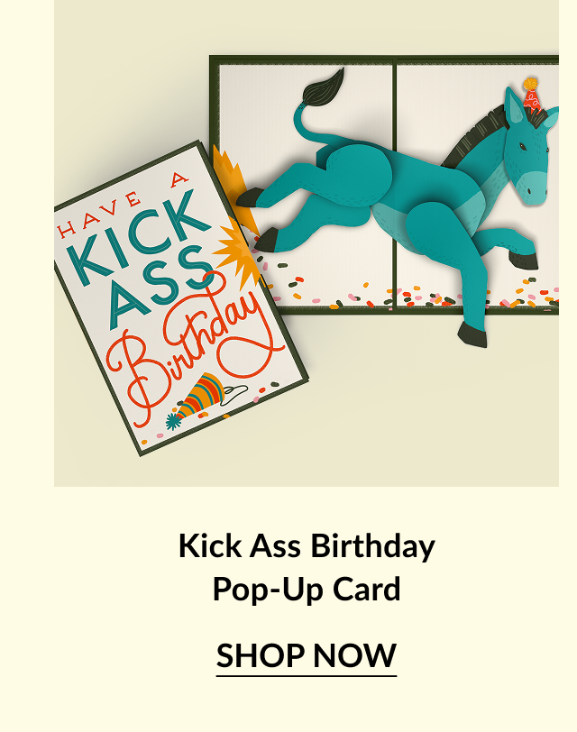 Over the Hill Birthday pop-up card with a red rollercoaster.