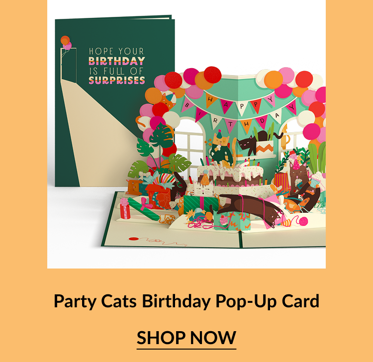 Three sports-themed pop-up cards: golf, baseball, and football.