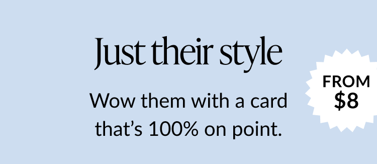 “Just their style” from $8 banner.