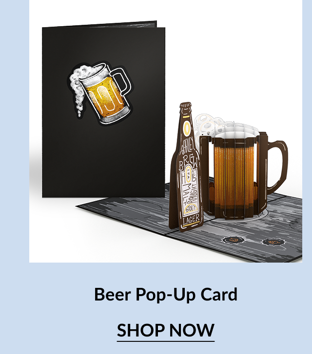 Beer Pop-Up Card.