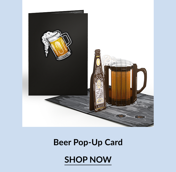 Beer Pop-Up Card.