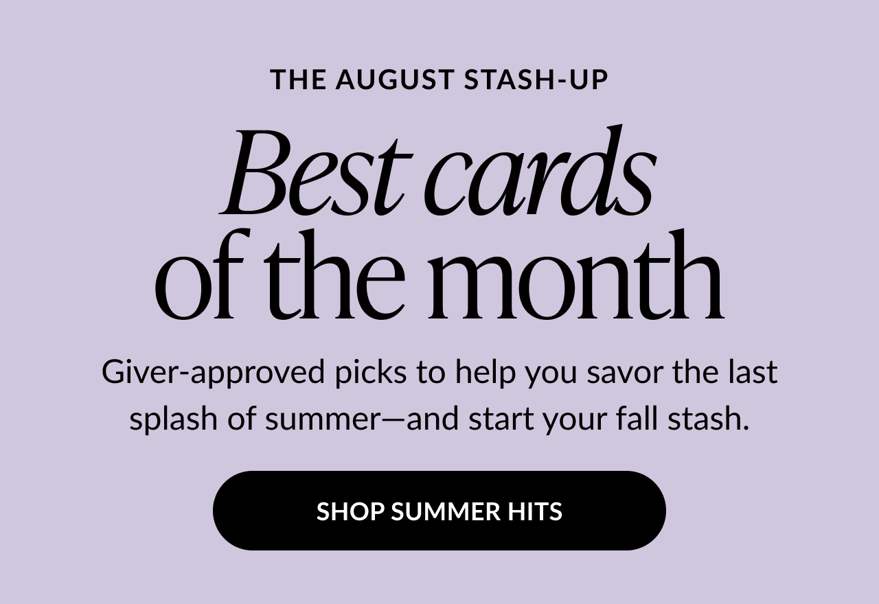 Best cards of the month – August Stash-Up picks with summer favorites and fall-ready designs