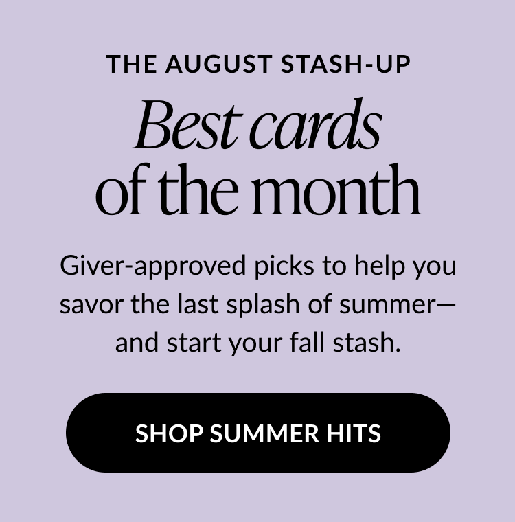 Best cards of the month – August Stash-Up picks with summer favorites and fall-ready designs