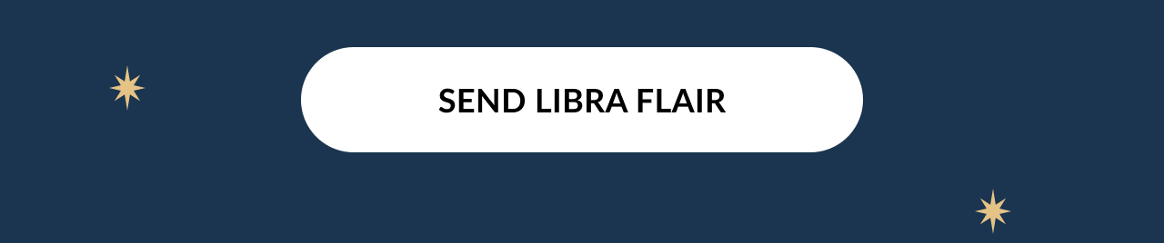 Send Libra Flair button with stars on a dark blue background