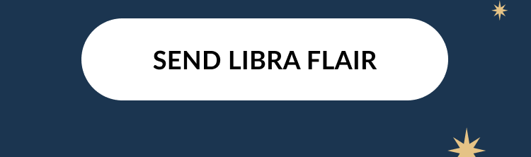 Send Libra Flair button with stars on a dark blue background
