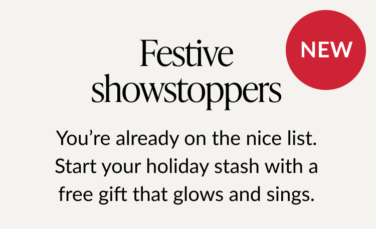 Festive showstoppers, free holiday gift that glows and sings