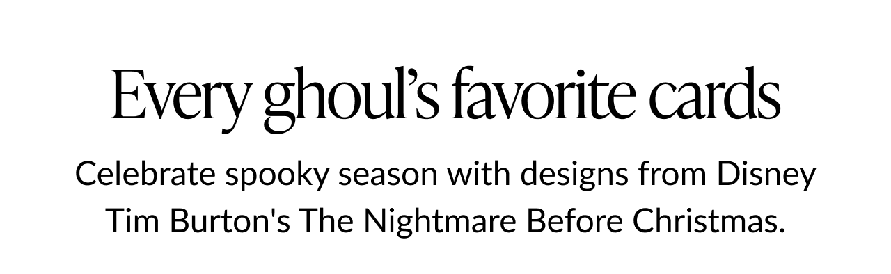 Every ghoul’s favorite cards Nightmare Before Christmas header