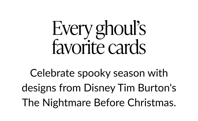 Every ghoul’s favorite cards Nightmare Before Christmas header