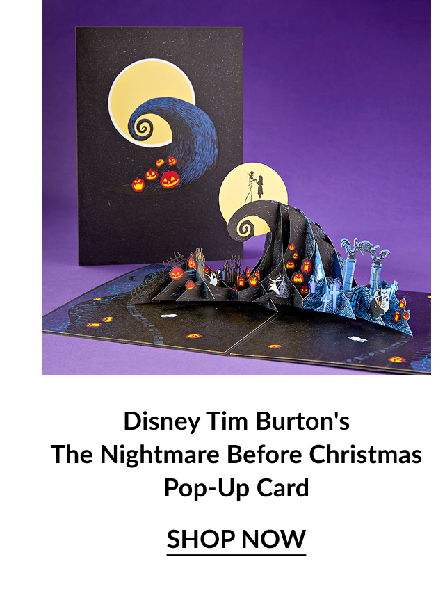 Nightmare Before Christmas pop-up card with Jack Skellington and pumpkins