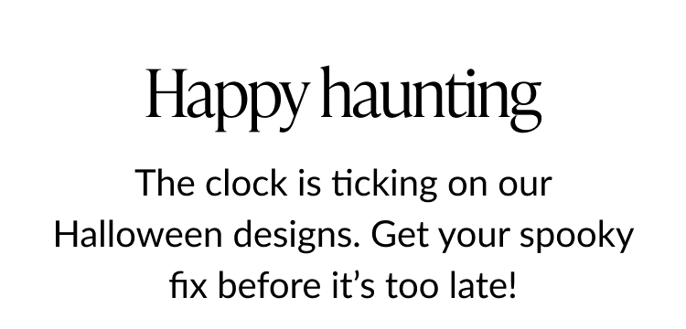 Happy haunting – Halloween designs reminder with spooky countdown.