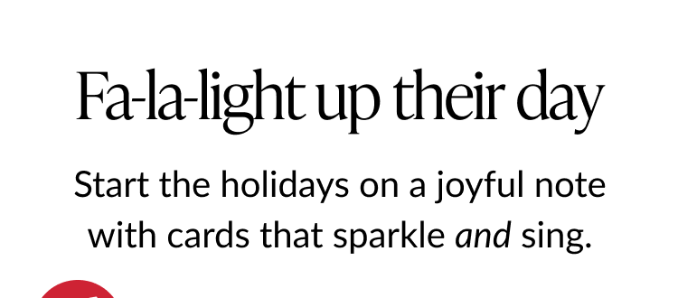 Fa la light up their day text headline