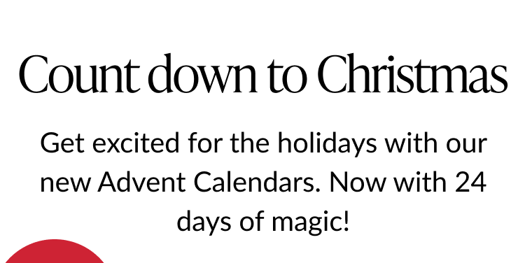 Countdown to Christmas headline with subhead