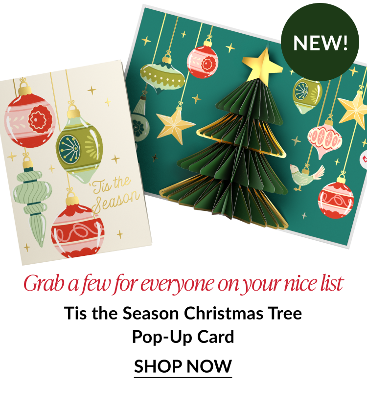tis the season christmas tree pop up card