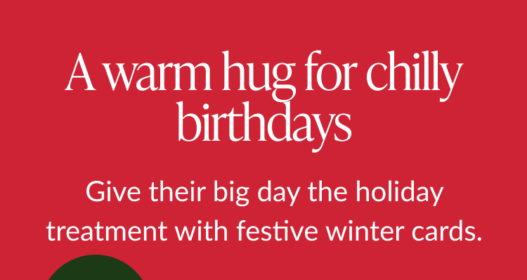 a warm hug for chilly birthdays message