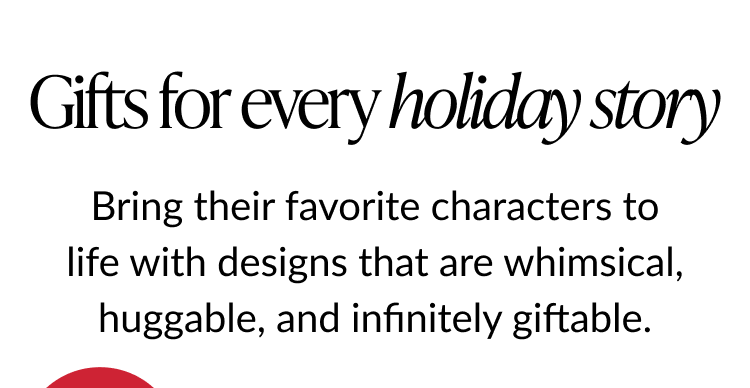 Gifts for every holiday story headline with text about whimsical and giftable Disney designs
