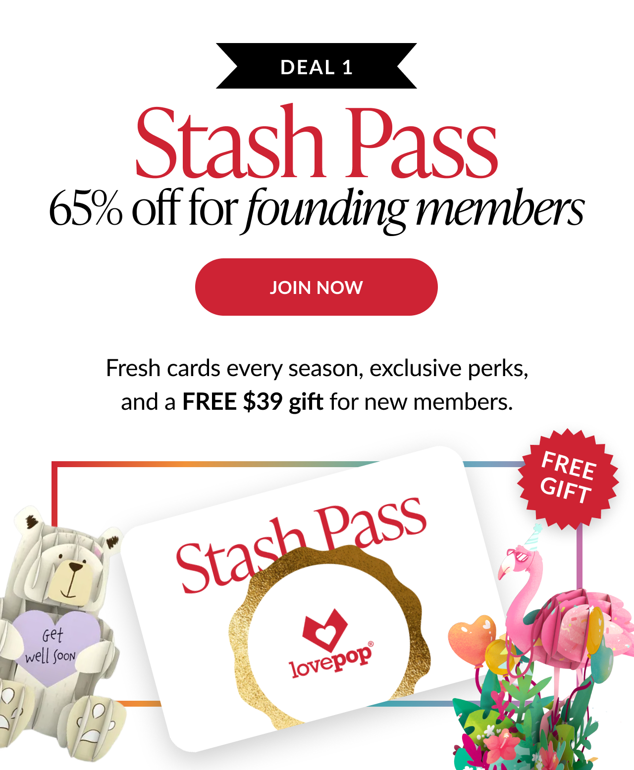 Stash Pass deal one with 65 percent off for founding members and free gift offer