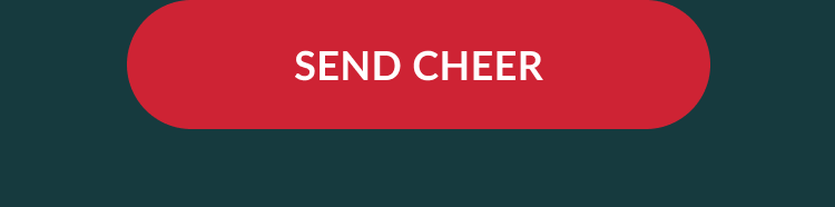 Red Send Cheer button on dark green background