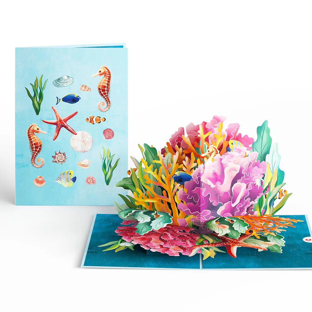 Coral Reef Wonders Pop-Up Card