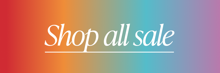 Gradient banner reading Shop all sale