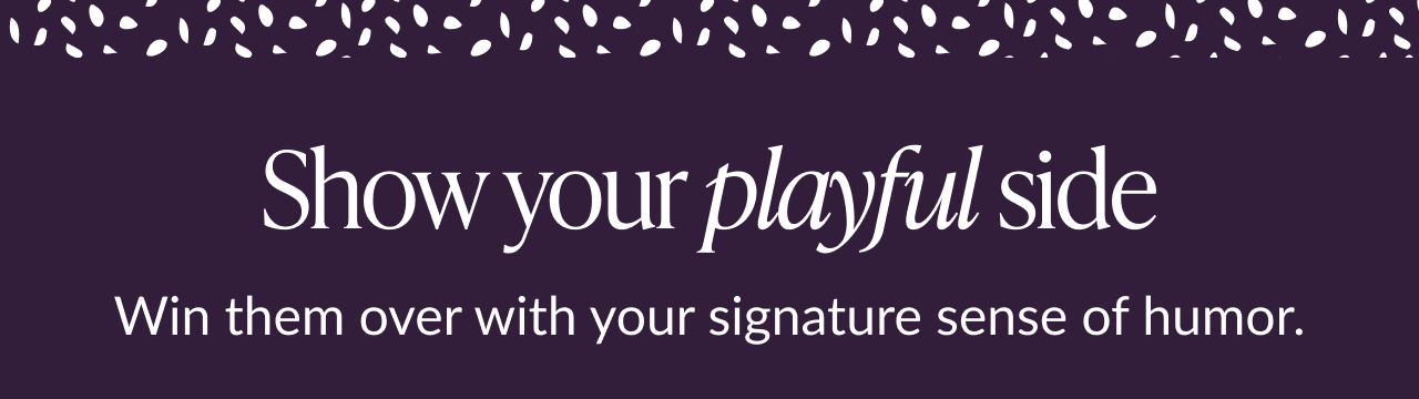 Section header reading “Show your playful side” highlighting humorous Valentine’s cards