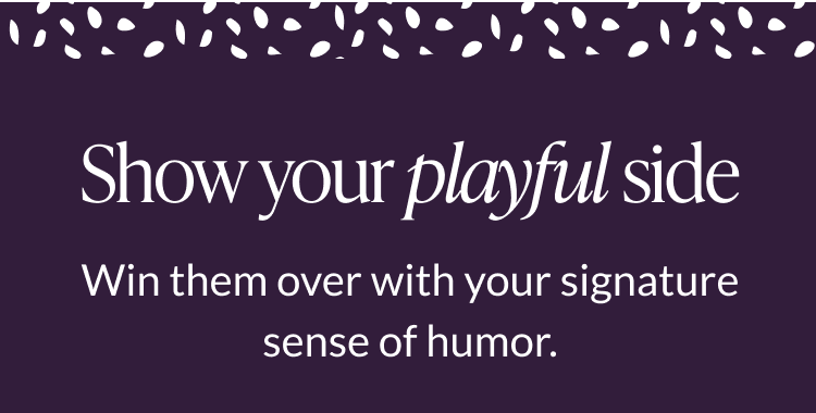 Section header reading “Show your playful side” highlighting humorous Valentine’s cards