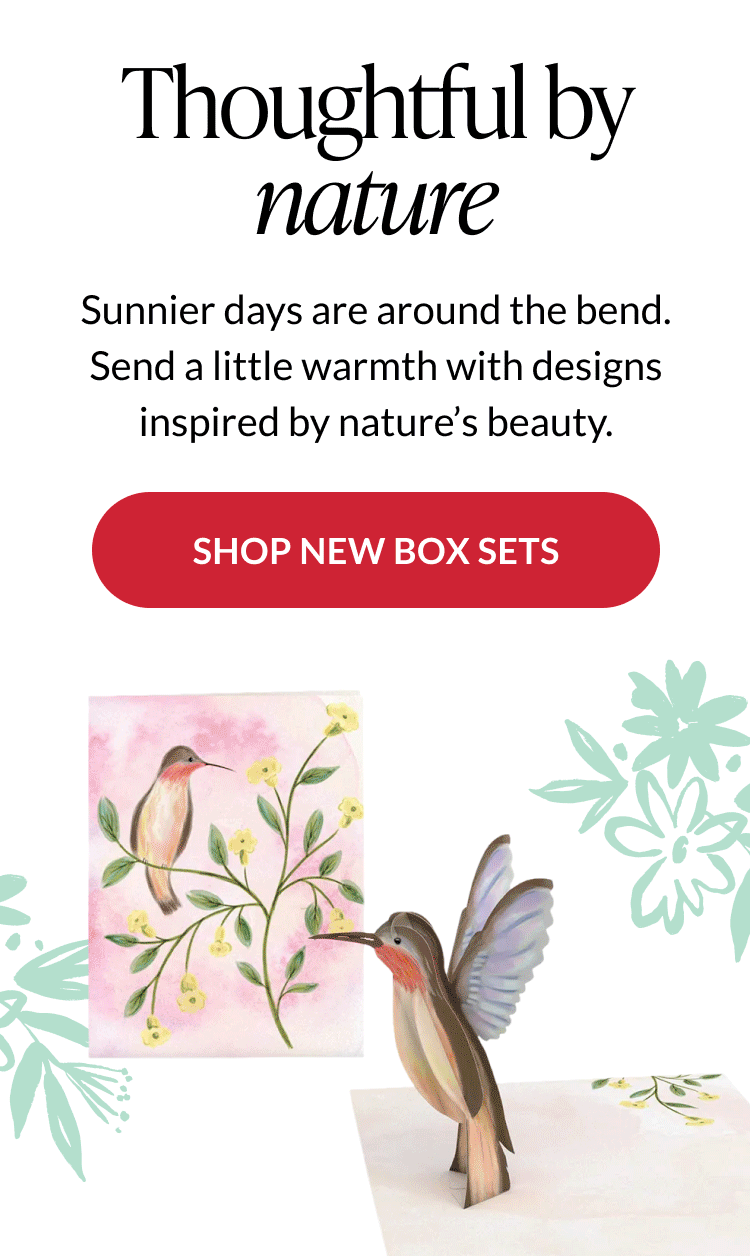 Hero banner featuring curated Nature Box gift sets for seasonal gifting