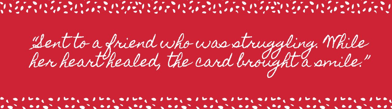 Customer testimonial about Valentine pop-up cards