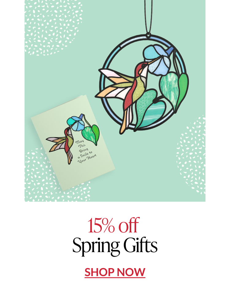 Spring-inspired gifts and greeting cards with floral details