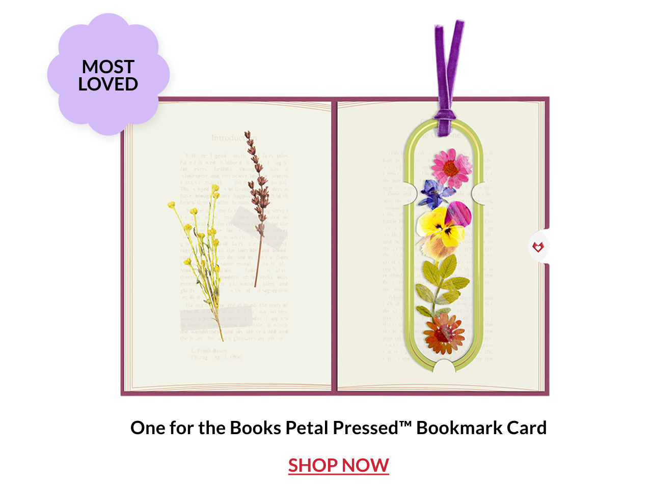 Petal Pressed bookmark card product image