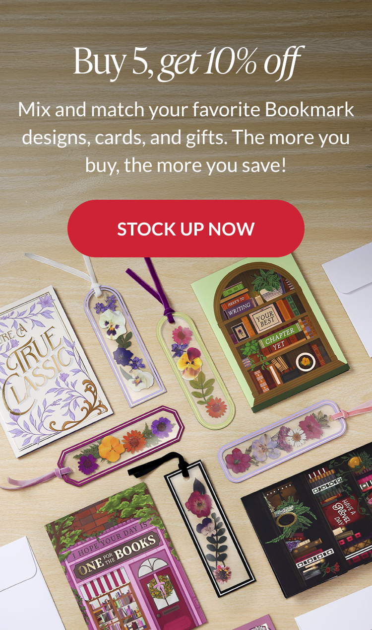 Offer banner for buy five, get ten percent off