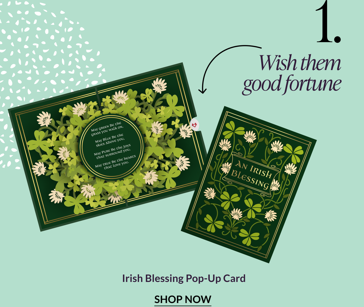 Irish Blessing Pop-Up Card