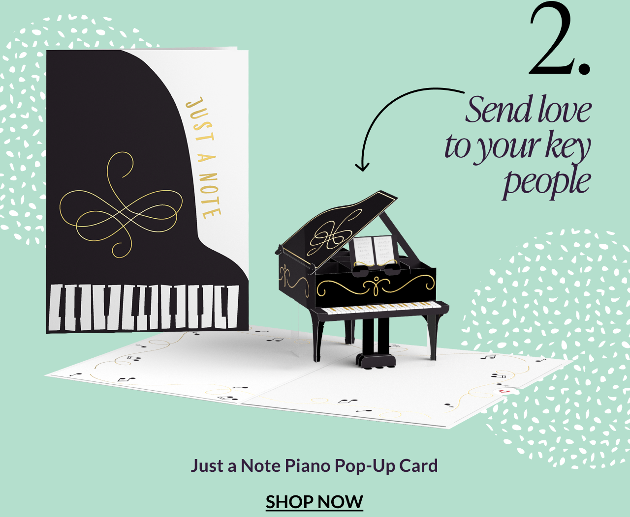 Just a Note Piano Pop-Up Card