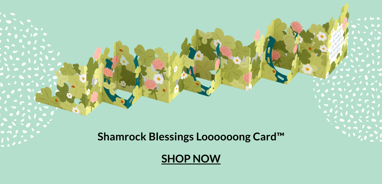 Shamrock Blessings Loooooong Card™