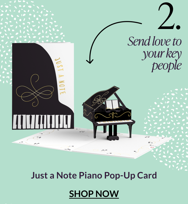 Just a Note Piano Pop-Up Card