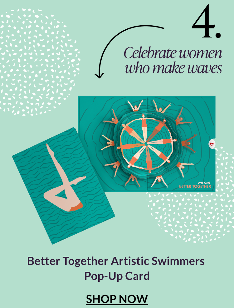 Better Together Artistic Swimmers Pop-Up Card