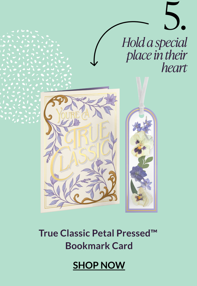 True Classic Petal Pressed™ Bookmark Card