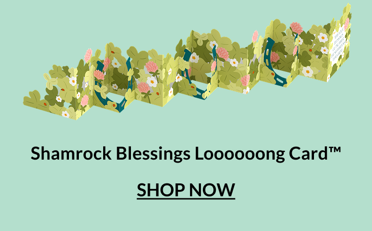 Shamrock Blessings Loooooong Card™