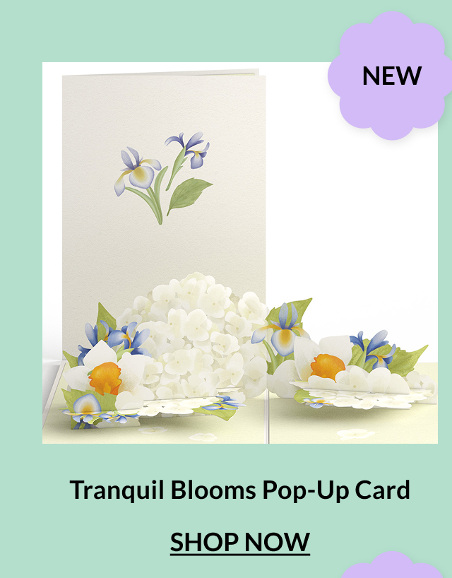 Tranquil Blooms Pop-Up Card. Shop now.