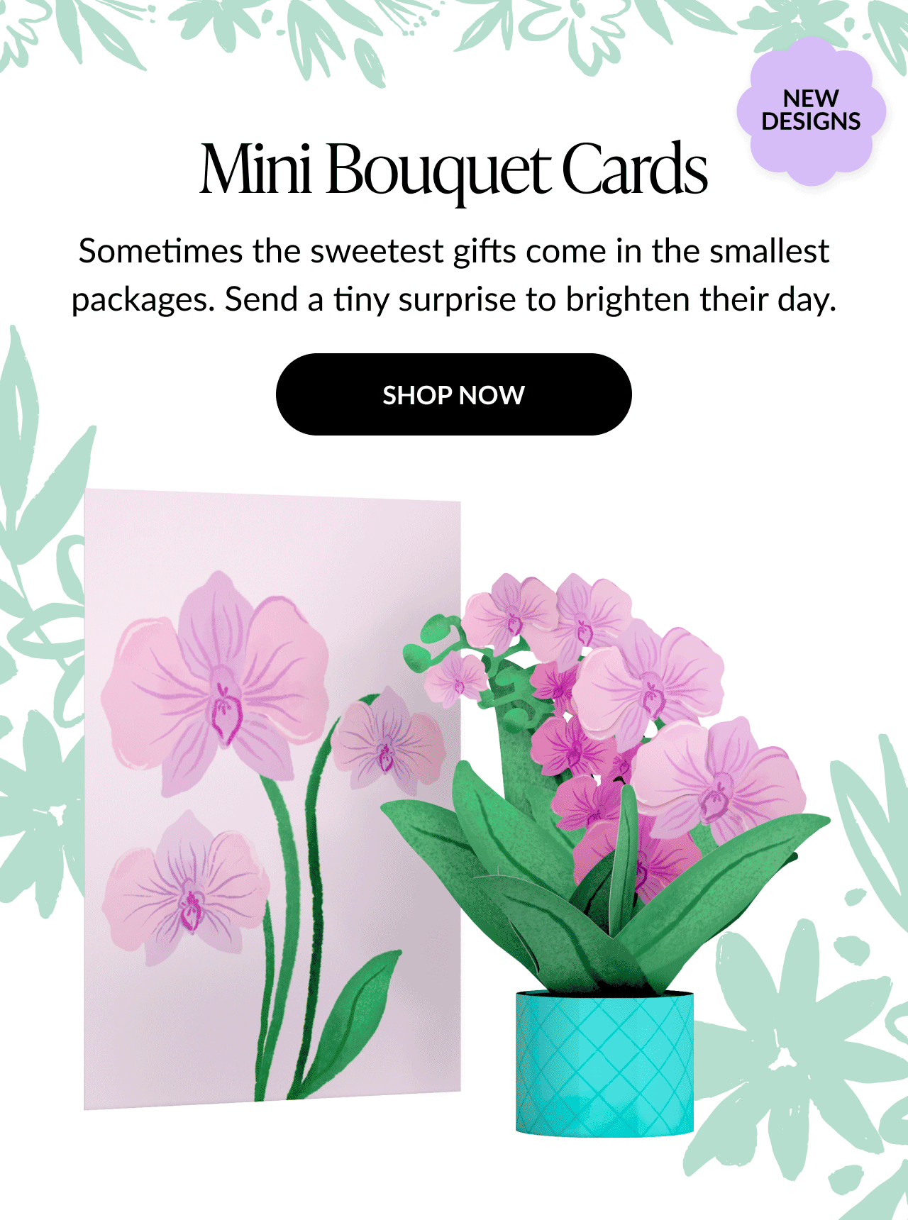 Mini Bouquet Cards. Shop now.