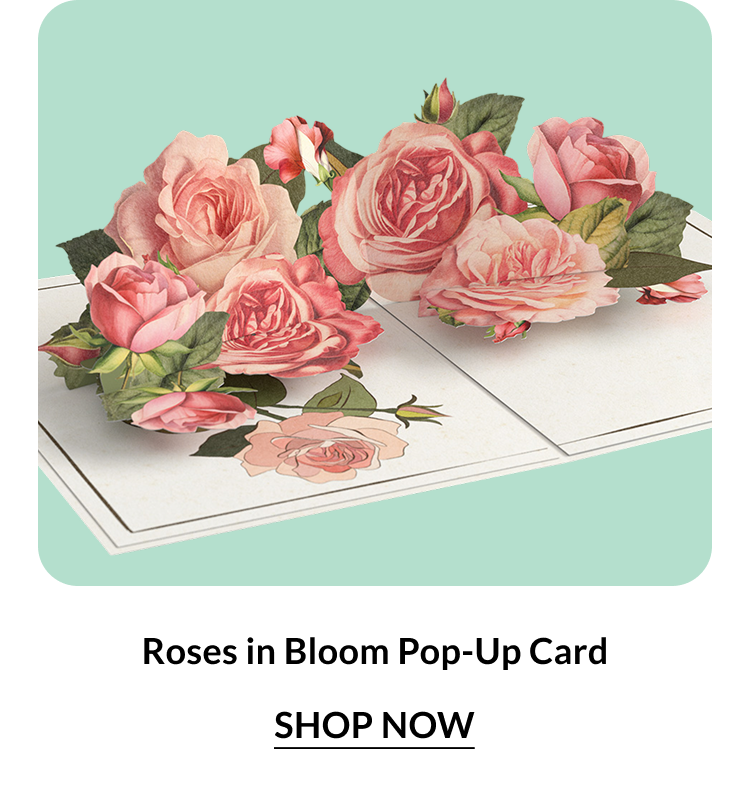 Roses in Bloom Pop-Up Card. Shop now.