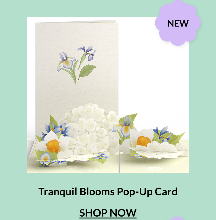 Tranquil Blooms Pop-Up Card. Shop now.