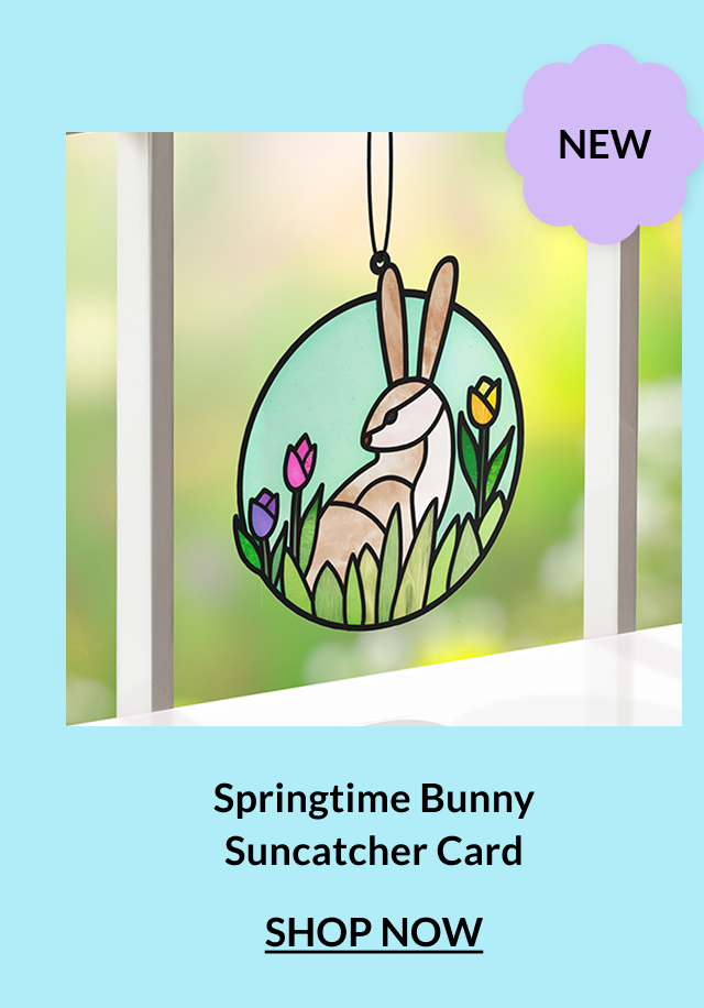 Shop LP9633 Springtime Bunny Suncatcher Card