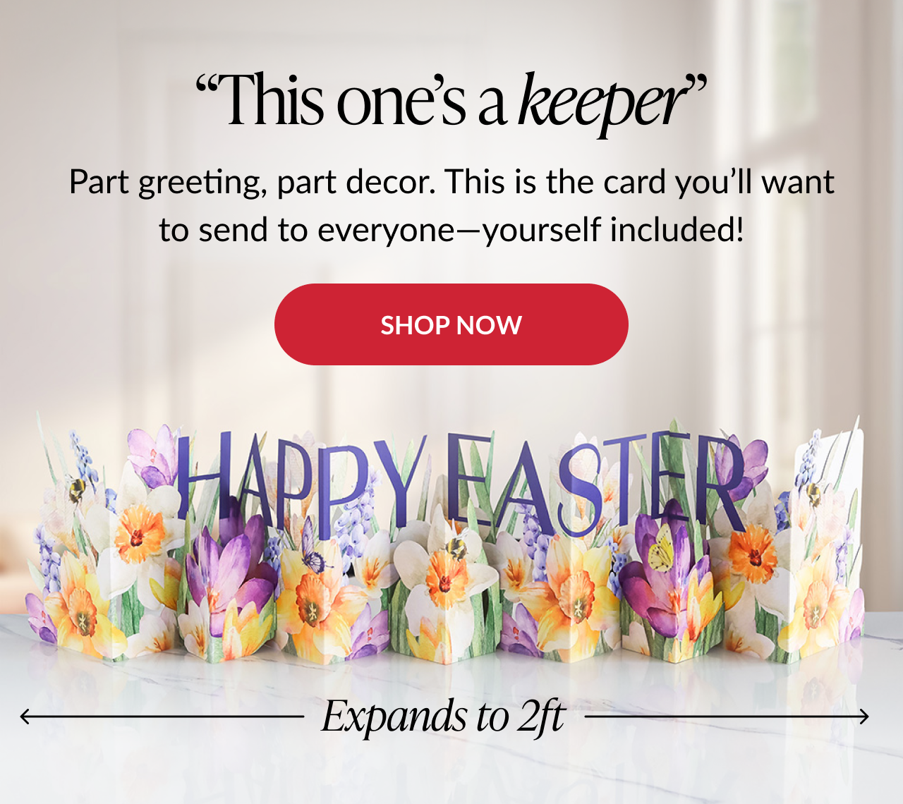 Shop Happy Easter Floral Loooooong Card